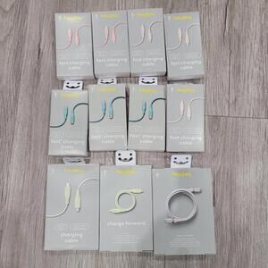 11 Pack -  Of Heyday 3 FT Fast Charging Cable USB-C To USB-C LOT #3